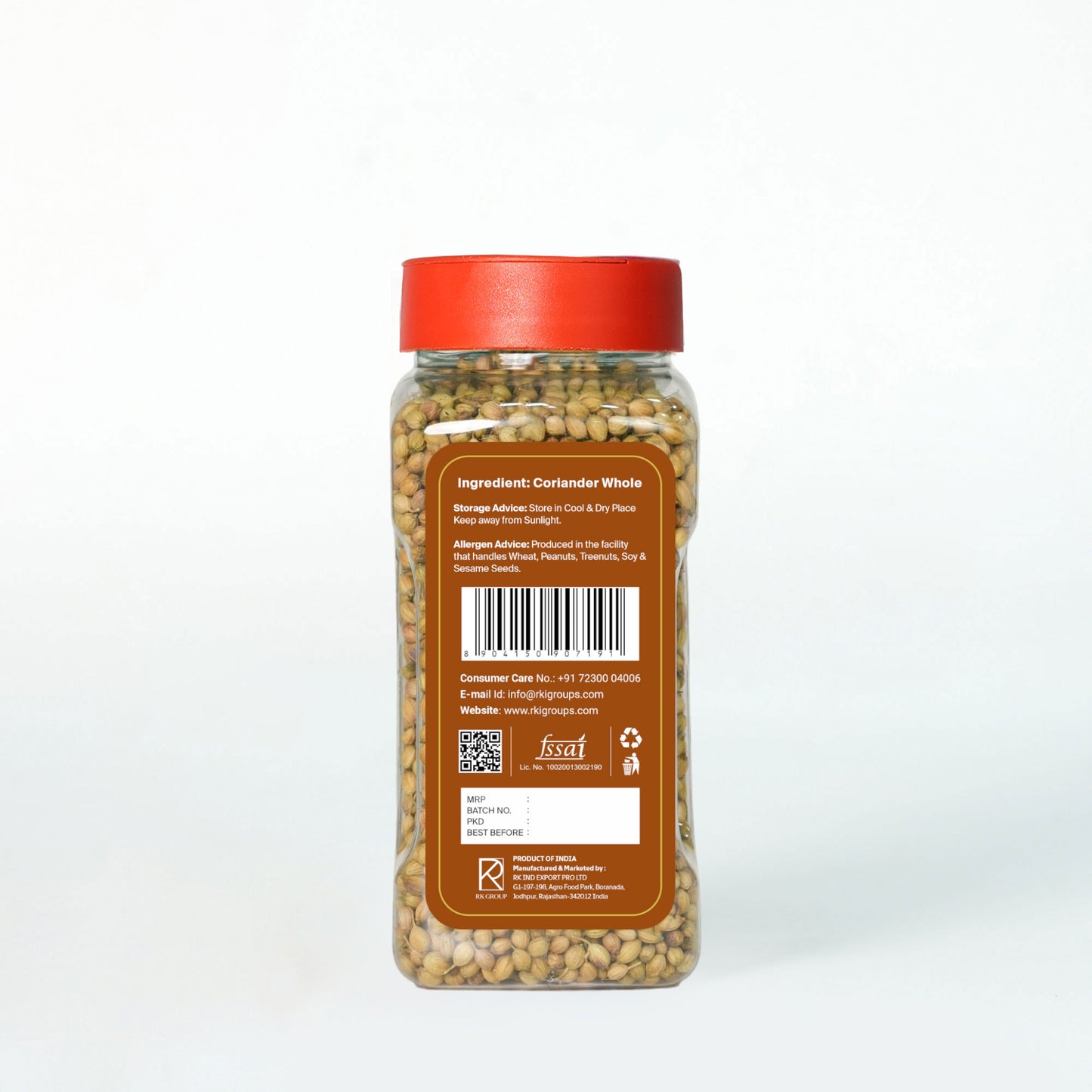 Coriander Whole – Dhania Seeds for Indian Cooking