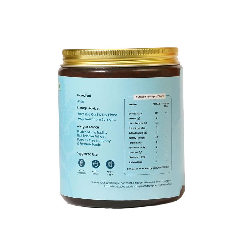 Natural Amla Powder - Indian Gooseberry Powder – Powerful Vitamin C Superfood 400g