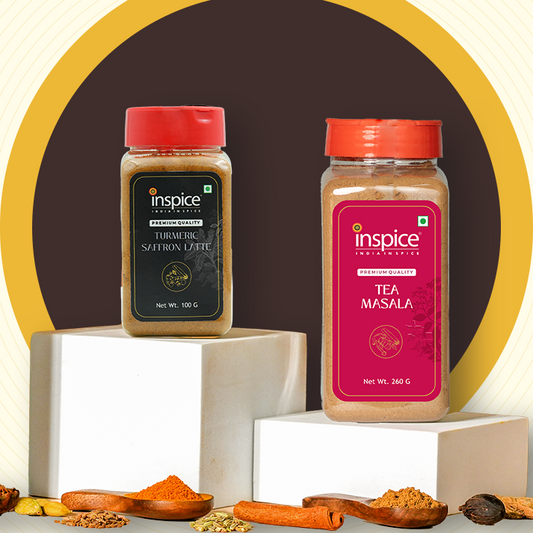 Healthy Blends Combo – Tea Masala 260g + Turmeric Saffron Latte 100g