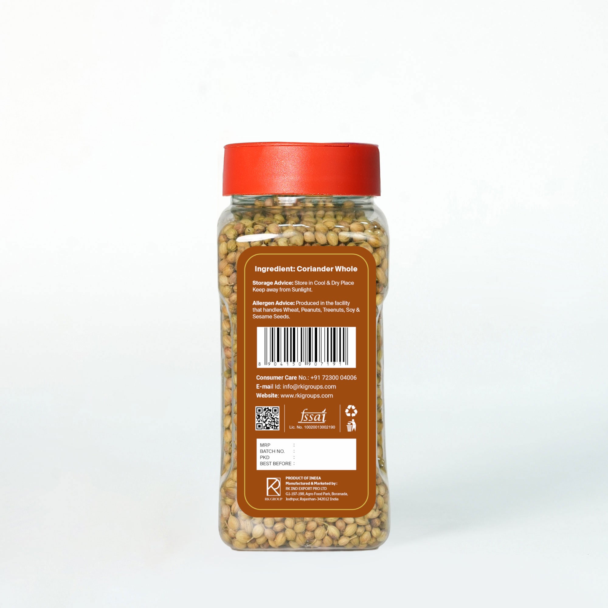 Coriander Whole – Dhania Seeds for Indian Cooking