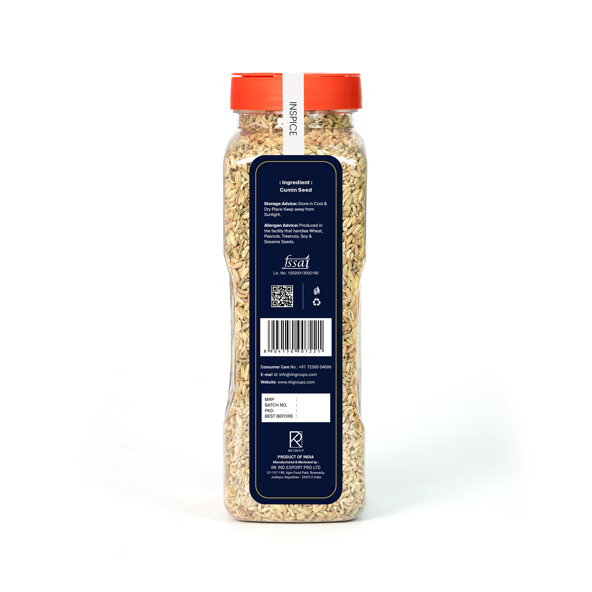 Premium Whole Cumin Seeds 450g – Bold Jeera for Indian Cooking