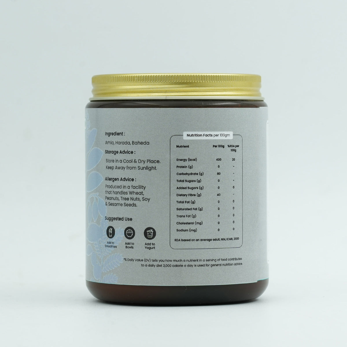 Inspice Triphala Powder used in traditional Indian preparations